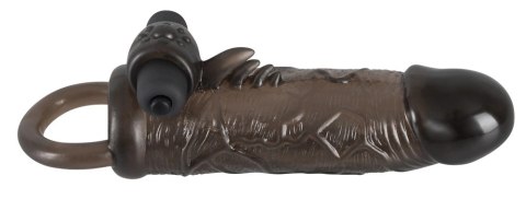 Rebel - Wibrująca Nakładka Na Penisa Z Pierścieniem Jąder 19cm Rebel - Wibrująca Nakładka Na Penisa Z Pierścieniem Jąder 19cm