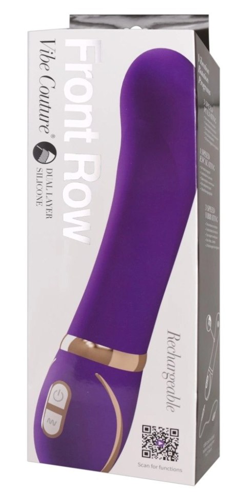 Vibe Couture - Silikonowy Wibrator Front Row Do Punktu-G Fioletowy Vibe Couture - Silikonowy Wibrator Front Row Do Punktu-G Fioletowy