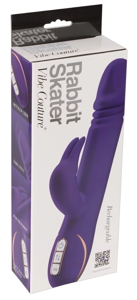 Vibe Couture - Wibrator Skater Króliczek Z Funkcją Pchania Fioletowy Vibe Couture - Wibrator Skater Króliczek Z Funkcją Pchania Fioletowy