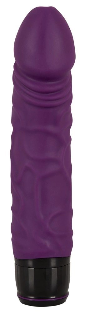 Vibra Lotus - Realistyczny Wibrator Z Żyłkami Fioletowy 20cm Vibra Lotus - Realistyczny Wibrator Z Żyłkami Fioletowy 20cm
