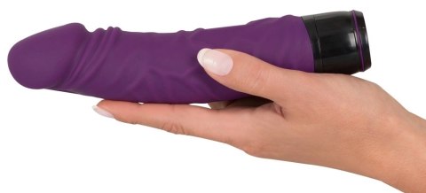 Vibra Lotus - Realistyczny Wibrator Z Żyłkami Fioletowy 20cm Vibra Lotus - Realistyczny Wibrator Z Żyłkami Fioletowy 20cm