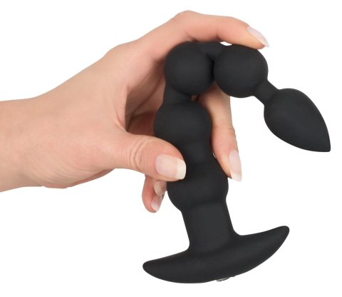 Wibracyjny Korek Analny Koraliki - Black Velvets Wibracyjny Korek Analny Koraliki - Black Velvets