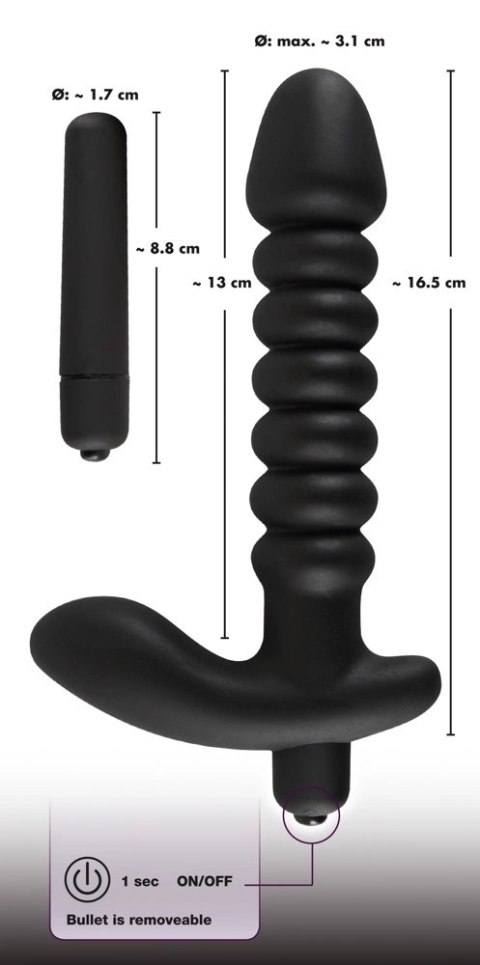 Wibrator Z Wypustkami Do Stymulacji - Black Velvets Wibrator Z Wypustkami Do Stymulacji - Black Velvets