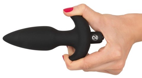 Wibrująca Wtyczka Analna Z Uchwytem Średnia(15cm) - Black Velvets Wibrująca Wtyczka Analna Z Uchwytem Średnia(15cm) - Black Velvets