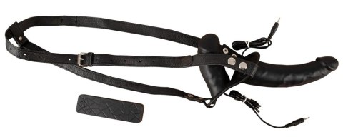 You2Toys - Uprząż podwójna z dużym dildo - wibratorem You2Toys - Uprząż podwójna z dużym dildo - wibratorem