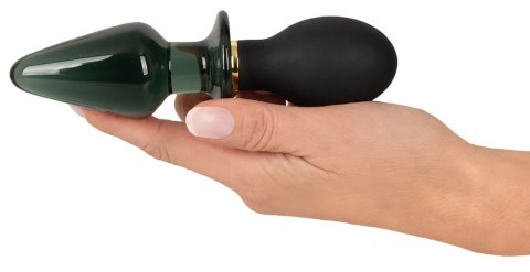 ANOS - Podwójny Korek Analny 10 Trybów Wibracji Szklany I Silikonowy ANOS - Podwójny Korek Analny 10 Trybów Wibracji Szklany I Silikonowy