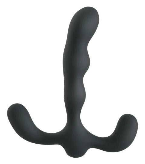 ANOS - Silikonowy Wibrujący 3-Ramienny Stymulator Prostaty Czarny ANOS - Silikonowy Wibrujący 3-Ramienny Stymulator Prostaty Czarny