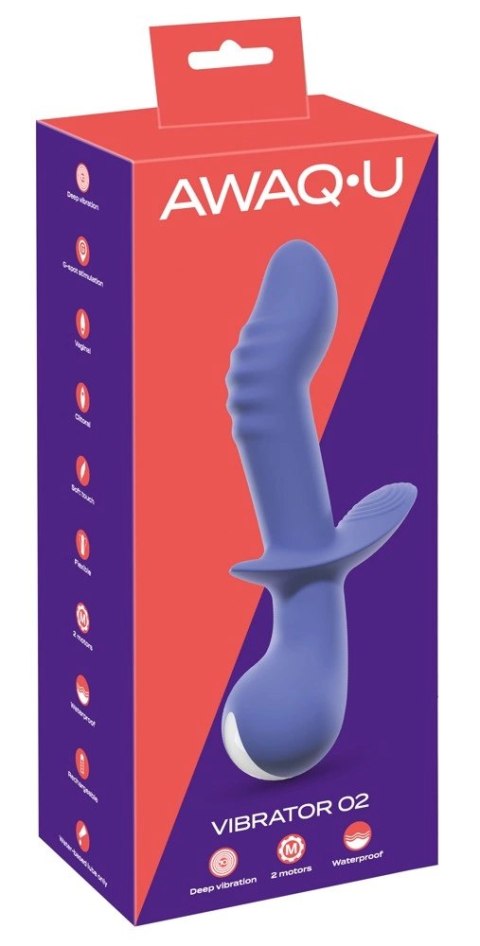 AWAQ.U - Wibrator Ze Stymulacją Łechtaczki Fioletowy Vibrator 2 AWAQ.U - Wibrator Ze Stymulacją Łechtaczki Fioletowy Vibrator 2