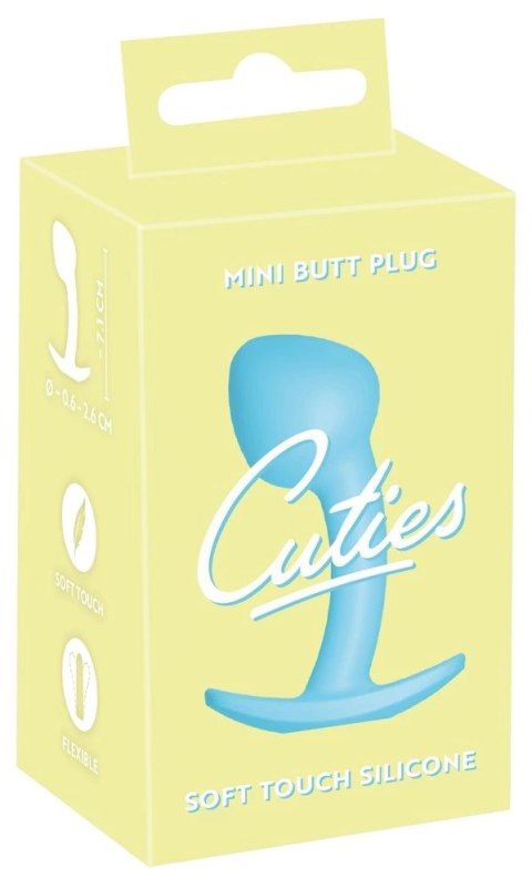 Cuties - Korek Analny Silikonowy Idealnie Zakrzywiony Niebieski Cuties - Korek Analny Silikonowy Idealnie Zakrzywiony Niebieski