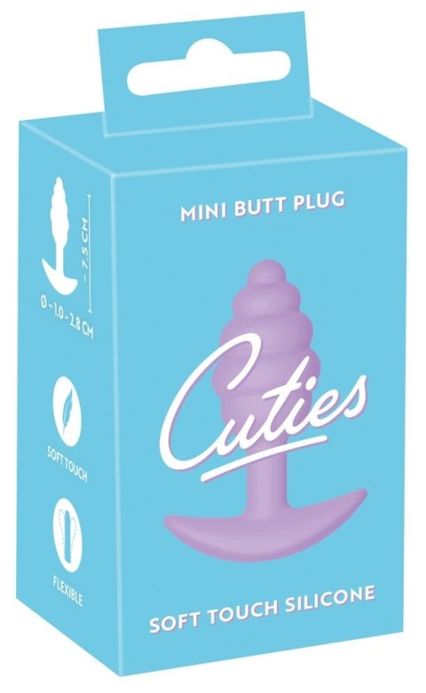 Cuties - Korek Analny Stożkowy Z Rowkami Fioletowy Cuties - Korek Analny Stożkowy Z Rowkami Fioletowy