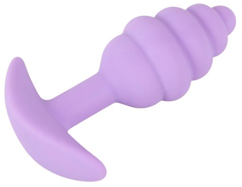 Cuties - Korek Analny Stożkowy Z Rowkami Fioletowy Cuties - Korek Analny Stożkowy Z Rowkami Fioletowy
