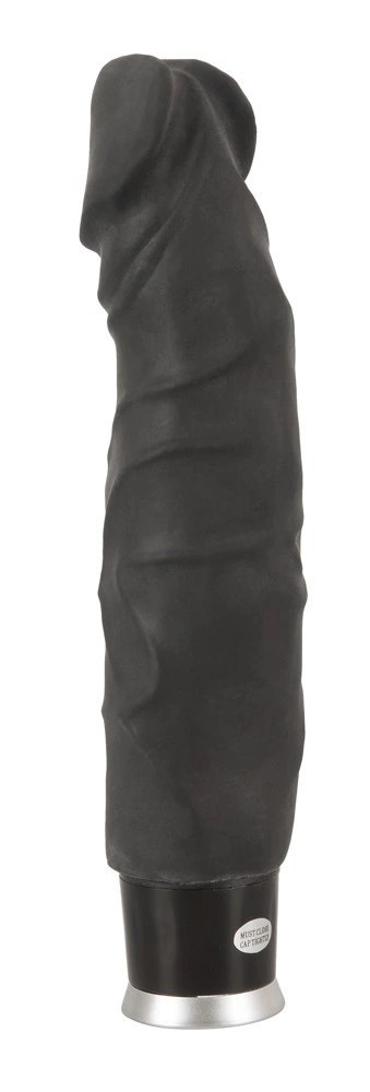 Nature Skin - Realistyczny Wibrator Z Żyłami I Żołędziem Czarny Nature Skin - Realistyczny Wibrator Z Żyłami I Żołędziem Czarny