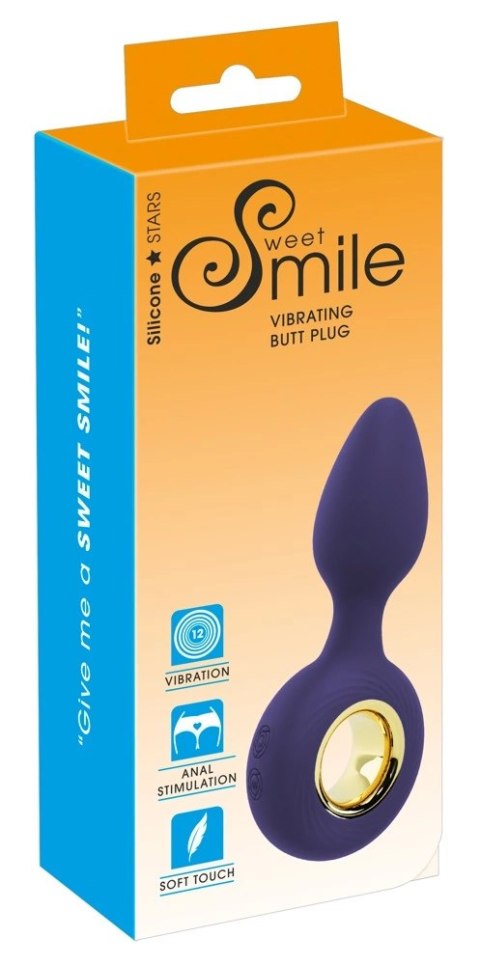 Sweet Smile - Korek Analny Z 12 Trybami Wibracji I Pierścieniem Sweet Smile - Korek Analny Z 12 Trybami Wibracji I Pierścieniem
