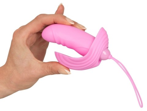 Sweet Smile - Mini Wibrator Ze Stymulacją Łechtaczki Różowy 8cm Sweet Smile - Mini Wibrator Ze Stymulacją Łechtaczki Różowy 8cm