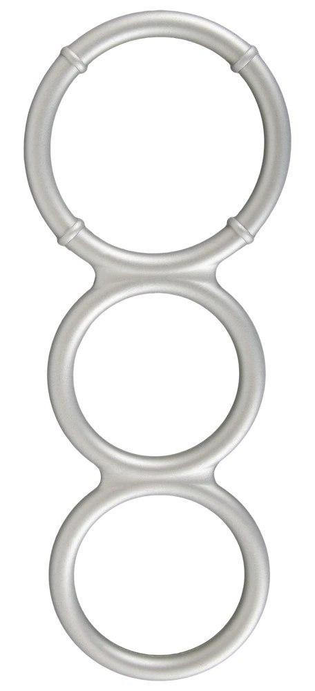 You2Toys - Metaliczny, silikonowy pierścień erekcyjny You2Toys - Metaliczny, silikonowy pierścień erekcyjny