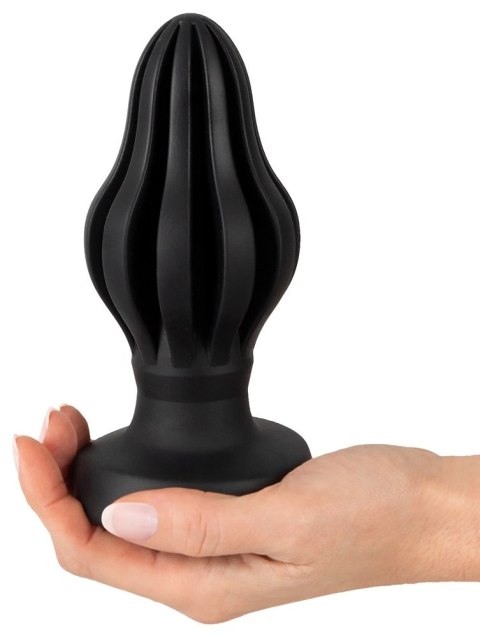 ANOS - Silikonowy Korek Analny W Rowkami Stymulującymi 7 CM ANOS - Silikonowy Korek Analny W Rowkami Stymulującymi 7 CM