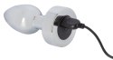 ANOS Metalowy Korek Wibracyjny 7 Trybow 9cm Srebrny Ładowany USB