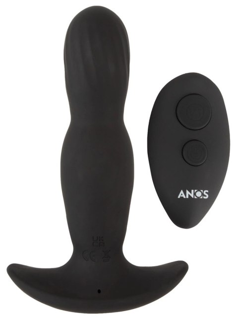 ANOS RC Inflatable Plug Czarny 10 Trybow Wibracji Pompka 14,6 cm ANOS RC Inflatable Plug Czarny 10 Trybow Wibracji Pompka 14,6 cm