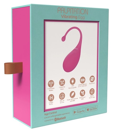 Adrien Lastic - Wibrujące Jajeczko Sterowane Aplikacją Różowe Palpilation Adrien Lastic - Wibrujące Jajeczko Sterowane Aplikacją Różowe Palpilation