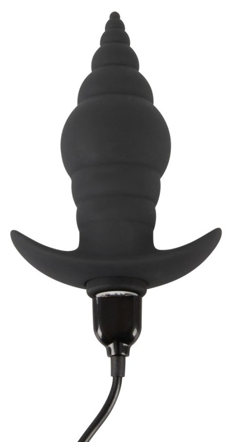Black Velvets - Plug Analny W Kształcie Stożka Z Pilotem Czarny Black Velvets - Plug Analny W Kształcie Stożka Z Pilotem Czarny
