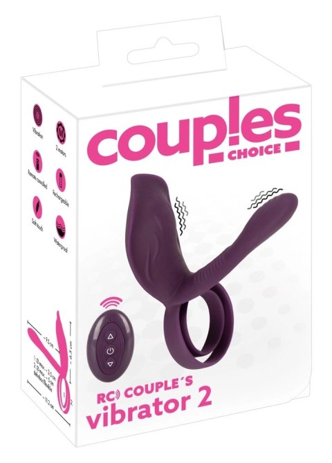 Couples Choice - Wibrator Dla Par Z Pierściniem Na Penisa + Pilot Couples Choice - Wibrator Dla Par Z Pierściniem Na Penisa + Pilot