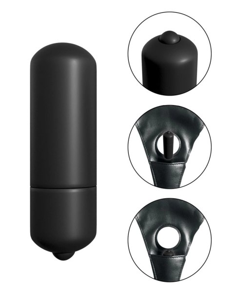 Fetish Fantasy Series - Wibrujący Zestaw Strap-On Dildo 13 cm Czarne Fetish Fantasy Series - Wibrujący Zestaw Strap-On Dildo 13 cm Czarne
