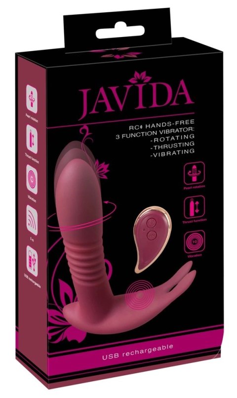 Javida - Wibrator Rotacyjny Z Pilotem 3 Funckje Javida - Wibrator Rotacyjny Z Pilotem 3 Funckje