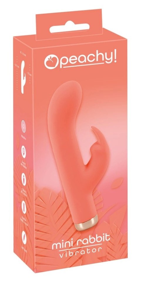 Peachy - Mini Wibrator Króliczek Stymulujący Łechtaczkę I Punkt-G Pomarańczowy Peachy - Mini Wibrator Króliczek Stymulujący Łechtaczkę I Punkt-G Pomarańczowy