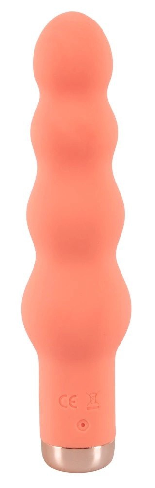 Peachy - Mini Wibrator Z Koralikami I 10 Trybami Wibracji Pomarańczowy Peachy - Mini Wibrator Z Koralikami I 10 Trybami Wibracji Pomarańczowy