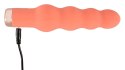 Peachy - Mini Wibrator Z Koralikami I 10 Trybami Wibracji Pomarańczowy