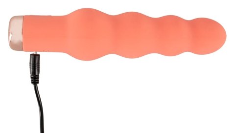 Peachy - Mini Wibrator Z Koralikami I 10 Trybami Wibracji Pomarańczowy Peachy - Mini Wibrator Z Koralikami I 10 Trybami Wibracji Pomarańczowy