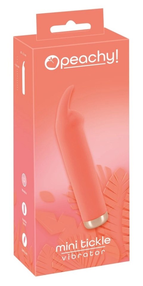 Peachy - Mini Wibrator Z Vibro-Uszami Pomarańczowy Peachy - Mini Wibrator Z Vibro-Uszami Pomarańczowy