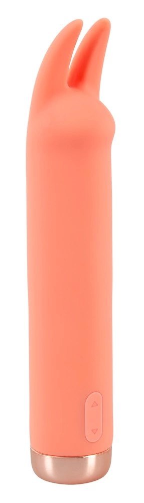 Peachy - Mini Wibrator Z Vibro-Uszami Pomarańczowy Peachy - Mini Wibrator Z Vibro-Uszami Pomarańczowy