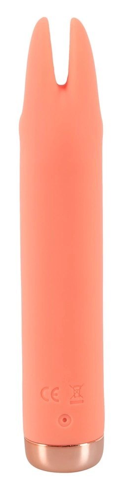 Peachy - Mini Wibrator Z Vibro-Uszami Pomarańczowy Peachy - Mini Wibrator Z Vibro-Uszami Pomarańczowy