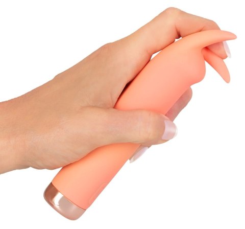 Peachy - Mini Wibrator Z Vibro-Uszami Pomarańczowy Peachy - Mini Wibrator Z Vibro-Uszami Pomarańczowy