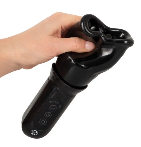 Stroker - Masturbator Z Obrotowym Rękawem W 4 Trybach Czarny Stroker - Masturbator Z Obrotowym Rękawem W 4 Trybach Czarny
