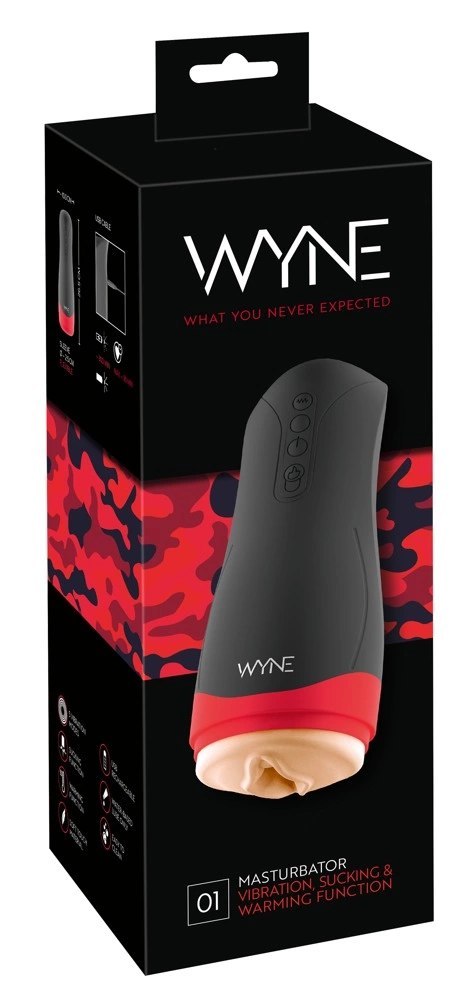 WYNE - Poręczny Masturbator 01 Z Funckją Podgrzewania WYNE - Poręczny Masturbator 01 Z Funckją Podgrzewania