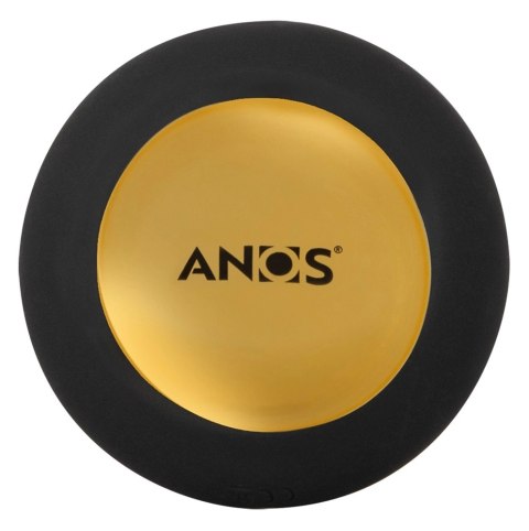 ANOS - Silikonowy Wibrujący Plug Analny Z Pilotem Czarny ANOS - Silikonowy Wibrujący Plug Analny Z Pilotem Czarny