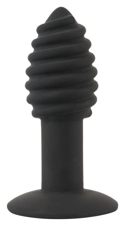 Black Velvets - Korek Analny Twist Butt Z Rowkami I Wibracjami 10 Cm Black Velvets - Korek Analny Twist Butt Z Rowkami I Wibracjami 10 Cm