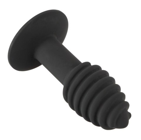 Black Velvets - Korek Analny Twist Butt Z Rowkami I Wibracjami 10 Cm Black Velvets - Korek Analny Twist Butt Z Rowkami I Wibracjami 10 Cm