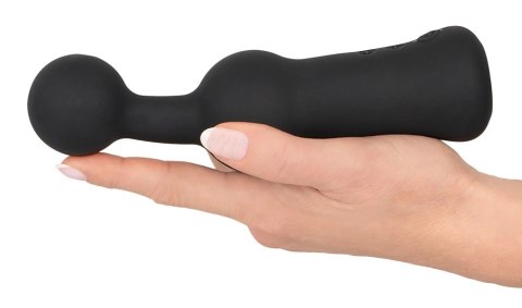 Black Velvets - Wibrator Prostaty Silikonowy Z Końcówką Kulki Czarny Black Velvets - Wibrator Prostaty Silikonowy Z Końcówką Kulki Czarny
