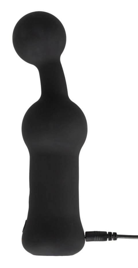 Black Velvets - Wibrator Prostaty Silikonowy Z Końcówką Kulki Czarny Black Velvets - Wibrator Prostaty Silikonowy Z Końcówką Kulki Czarny