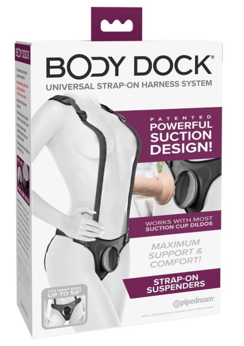 Body Dock Strap-On Suspenders - Uprząż Strap-On Z Paskami Na Ramiona Od Pipedream Body Dock Strap-On Suspenders - Uprząż Strap-On Z Paskami Na Ramiona Od Pipedream