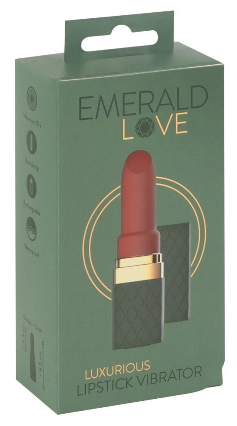 Emerald Love - Mini Wibrator Szminka Ze Stymulacją Emerald Love - Mini Wibrator Szminka Ze Stymulacją