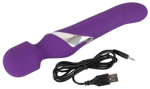 Javida - Masażer I Perłowy Wibrator W Jednym Fioletowy 24 Cm Javida - Masażer I Perłowy Wibrator W Jednym Fioletowy 24 Cm