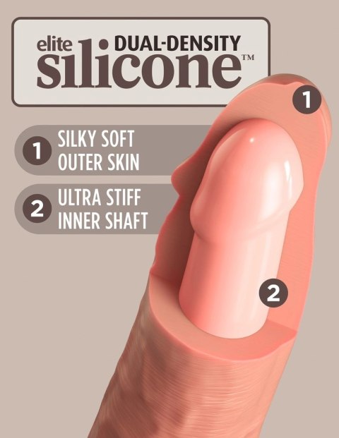 King Cock Elite - Realistyczne Silikonowe Dildo Z Przyssawką 15 CM Jasny Kolor Skóry King Cock Elite - Realistyczne Silikonowe Dildo Z Przyssawką 15 CM Jasny Kolor Skóry