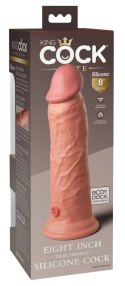 King Cock Elite - Realistyczne Silikonowe Dildo Z Przyssawką 20 CM Jasny Kolor Skóry