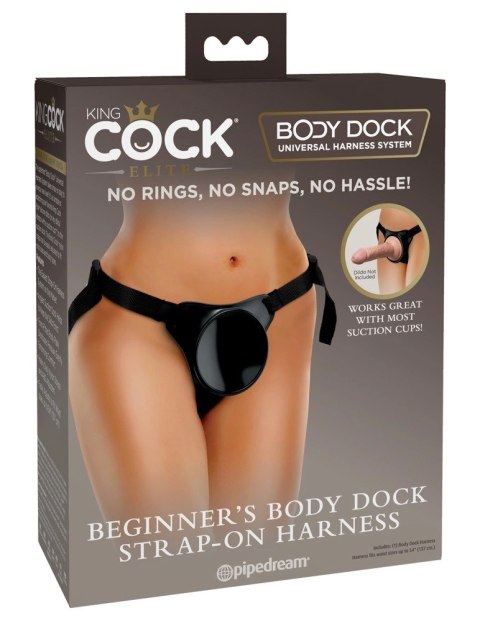 King Cock Elite - Uprząż Strap-On Do Dildo I Wibratorów King Cock Elite Czarna King Cock Elite - Uprząż Strap-On Do Dildo I Wibratorów King Cock Elite Czarna