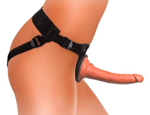 King Cock Elite - Uprząż Strap-On Z Realistycznym Dildo 18 CM Ciemny Kolor Skóry King Cock Elite - Uprząż Strap-On Z Realistycznym Dildo 18 CM Ciemny Kolor Skóry