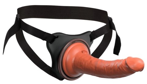 King Cock Elite - Uprząż Strap-On Z Realistycznym Dildo 18 CM Ciemny Kolor Skóry King Cock Elite - Uprząż Strap-On Z Realistycznym Dildo 18 CM Ciemny Kolor Skóry
